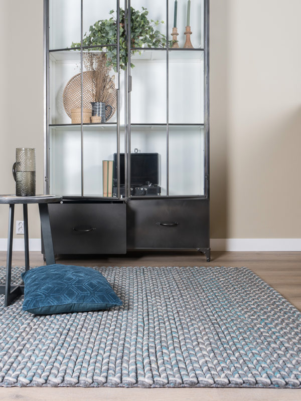 Vloerkleed Tino Petrol 200 x 280 cm - Afbeelding 4