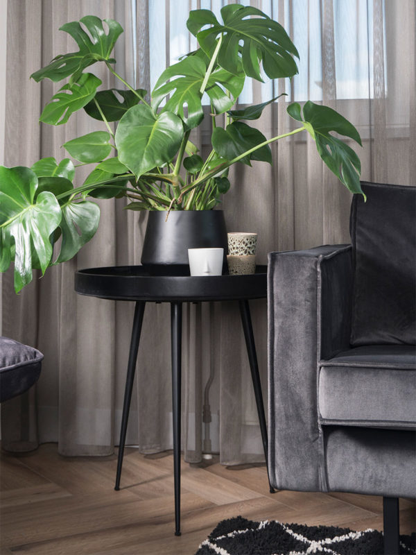 Salontafel Sarno Zwart 60 x 60 cm - Afbeelding 3