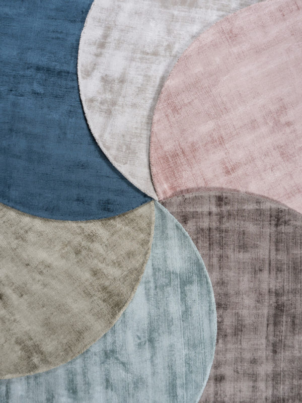 Karpet Viscose Rond Pink ø200 cm - Afbeelding 3