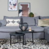 Vloerkleed Donsie Black/Brown Rond ø160 cm - Afbeelding 2