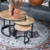 Vloerkleed Karaca Antraciet/Brown 09 Rond ø160 cm - Afbeelding 3