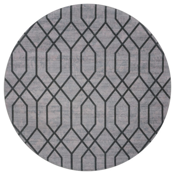 Vloerkleed Pattern Rond Groen ø200 cm