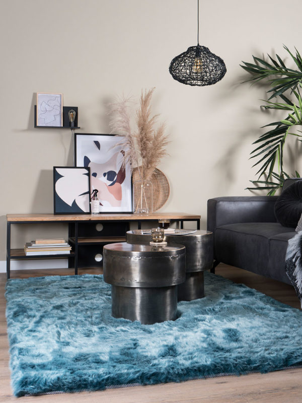 Vloerkleed Donsie Blue 160 x 230 cm - Afbeelding 2
