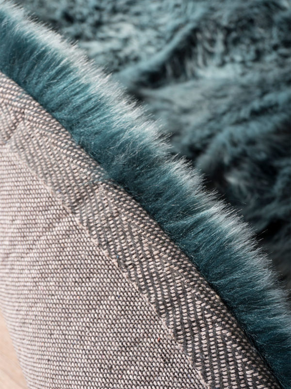 Vloerkleed Donsie Blue Rond ø180 cm - Afbeelding 4
