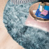 Vloerkleed Donsie Blue Rond ø180 cm - Afbeelding 2