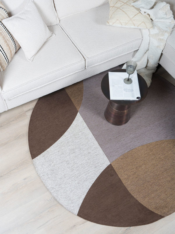 Vloerkleed Eli Brown ø200 cm - Afbeelding 2