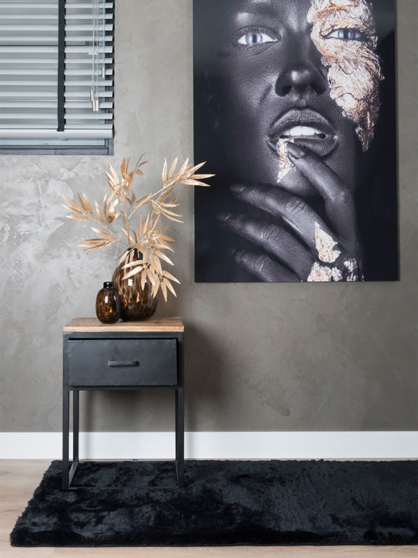 Vloerkleed Gentle Black 90 - 80 x 300 cm - Afbeelding 2
