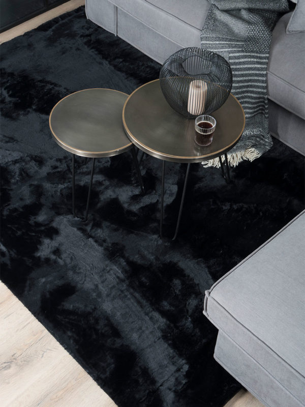 Vloerkleed Gentle Black 90 - 160 x 230 cm - Afbeelding 2
