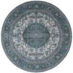 Vloerkleed Heris Green 10 Rond ø160 cm