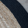 Vloerkleed Jute Rond Naturel/Zwart ø120 cm - Afbeelding 3
