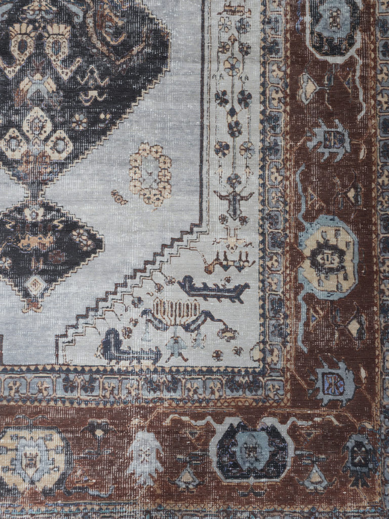 Vloerkleed Karaca Antraciet/Brown 09 - 160 x 230 cm - Afbeelding 3