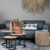 Vloerkleed Karaca Blue/Brown 06 Rond ø200 cm - Afbeelding 2