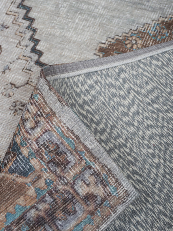 Vloerkleed Karaca Blue/Brown 06 - 200 x 290 cm - Afbeelding 3