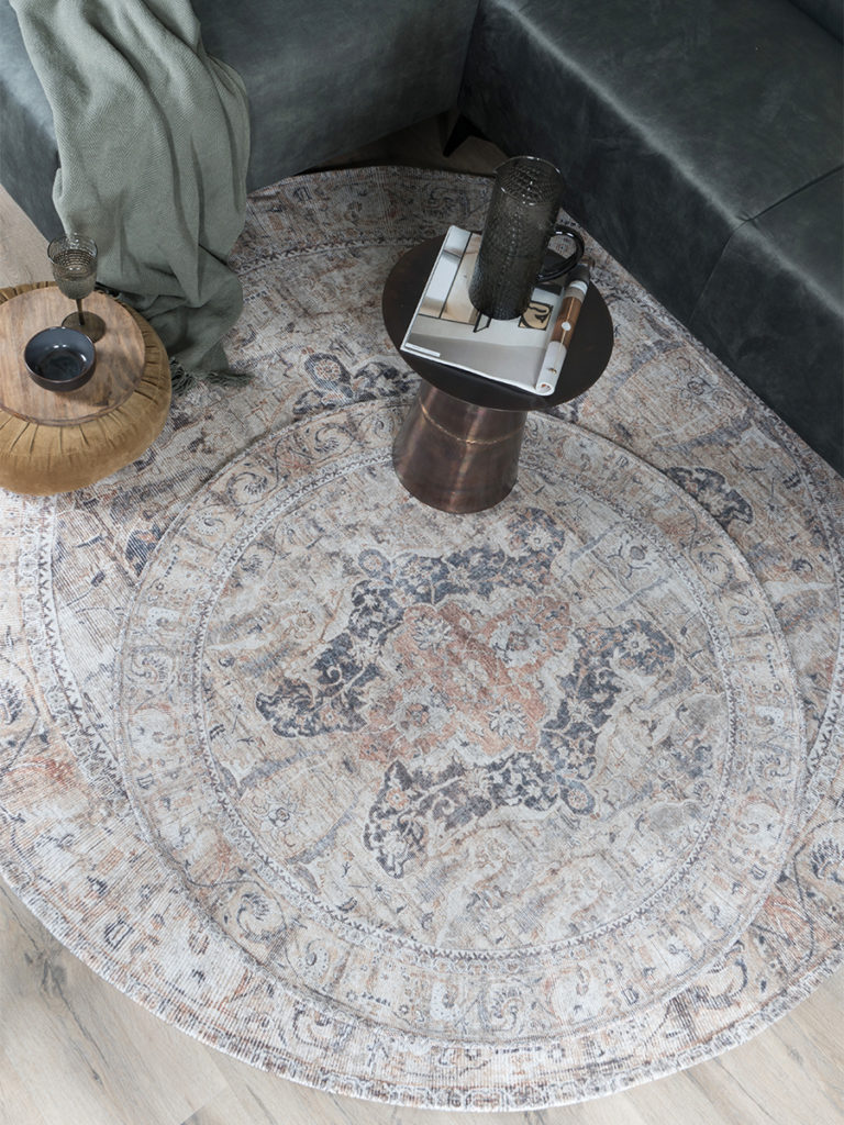 Vloerkleed Mahal Beige 00 Rond ø200 cm - Afbeelding 4