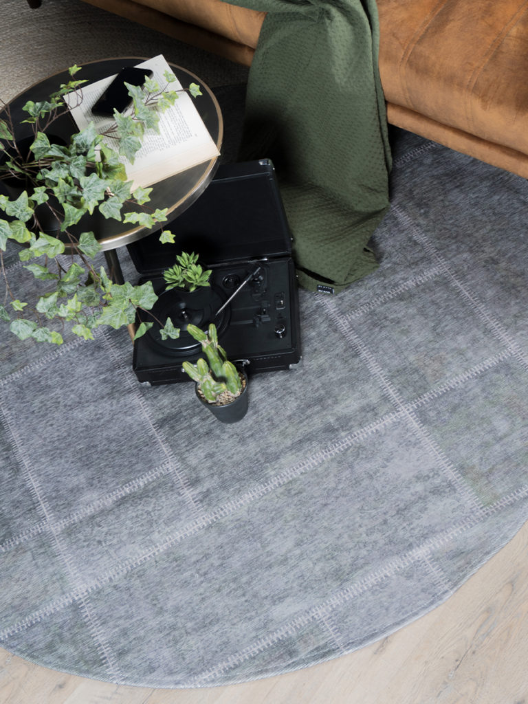 Karpet Mijnen Rond Donker Groen 06 - ø160 cm - Afbeelding 2