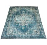 Vloerkleed Nora Petrol 160 x 230 cm