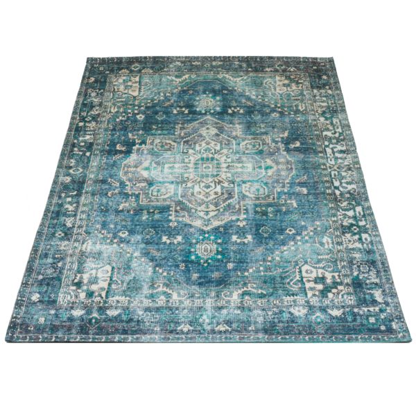 Vloerkleed Nora Petrol 160 x 230 cm