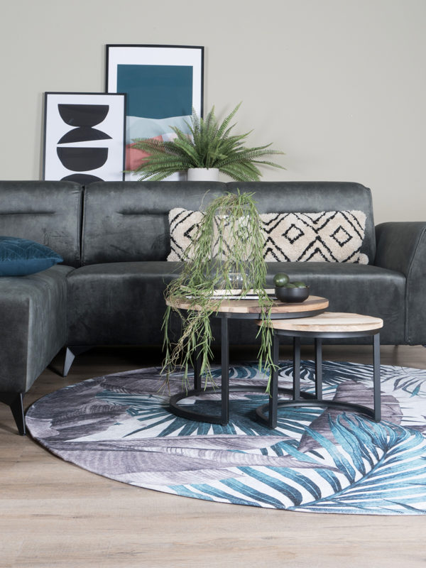 Vloerkleed Palm Green Rond ø160 cm - Afbeelding 4