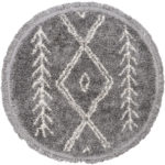 Vloerkleed New Rabat Grey Rond ø160 cm