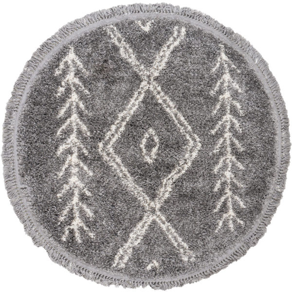 Vloerkleed New Rabat Grey Rond ø160 cm