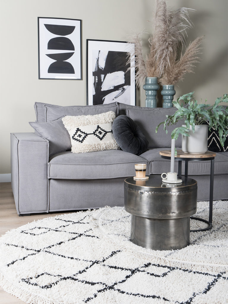 Vloerkleed Souk Cream Rond ø160 cm - Afbeelding 2