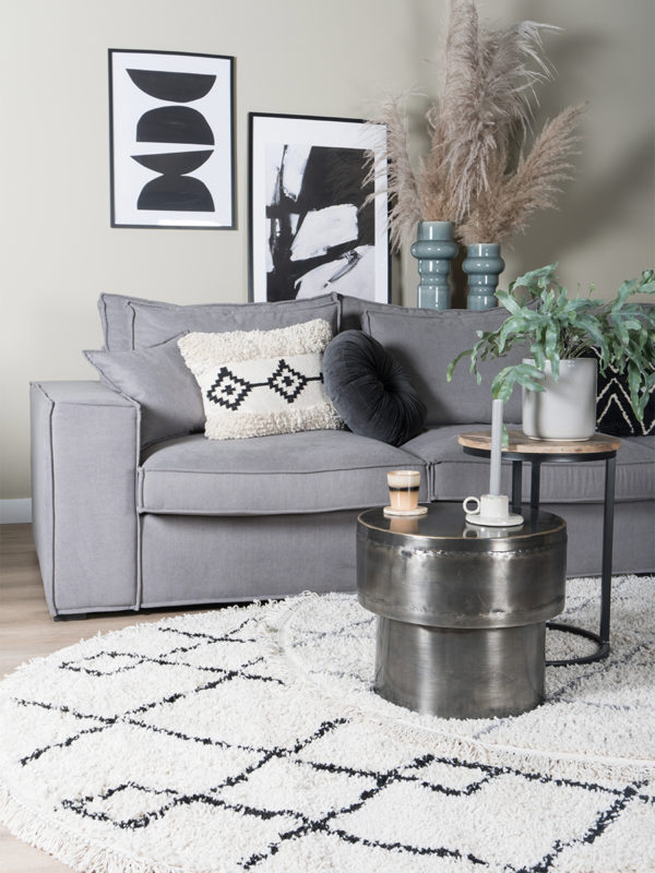 Vloerkleed Medina Cream Rond ø200 cm - Afbeelding 2