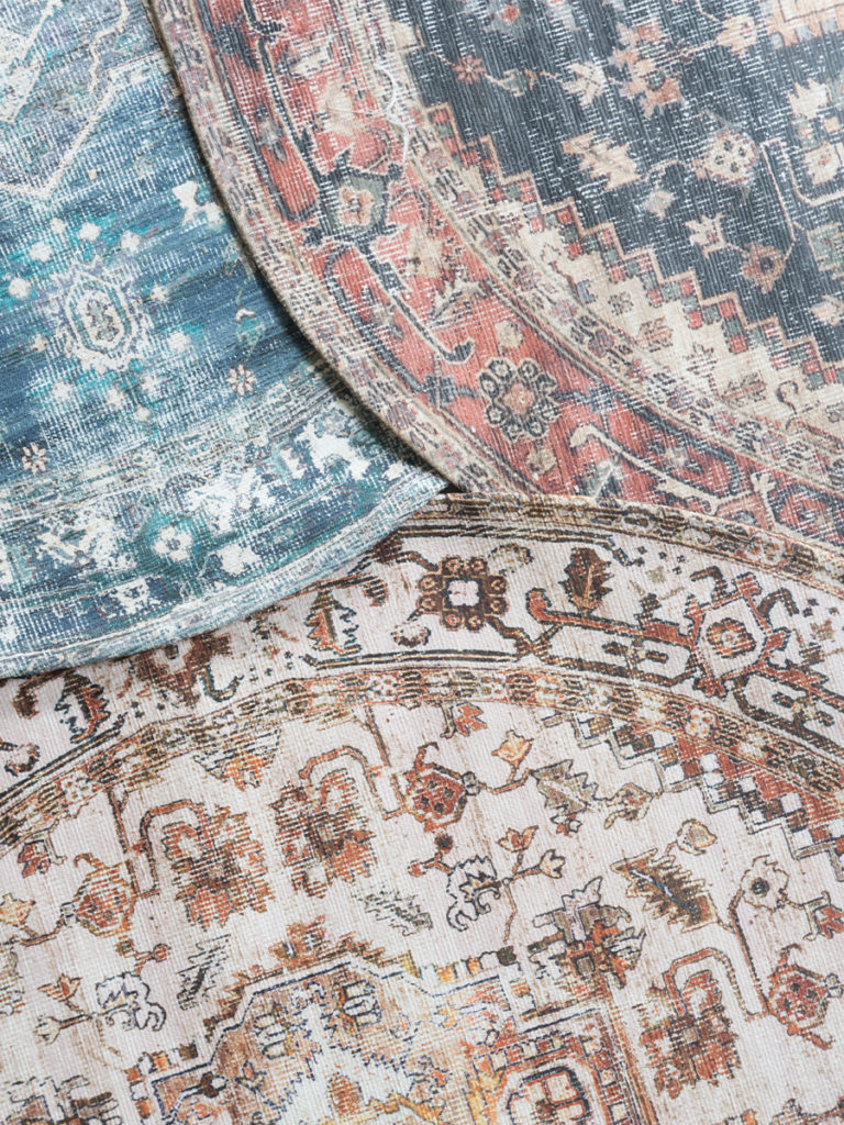 Vloerkleed Nora Rood Rond ø160 cm - Afbeelding 2