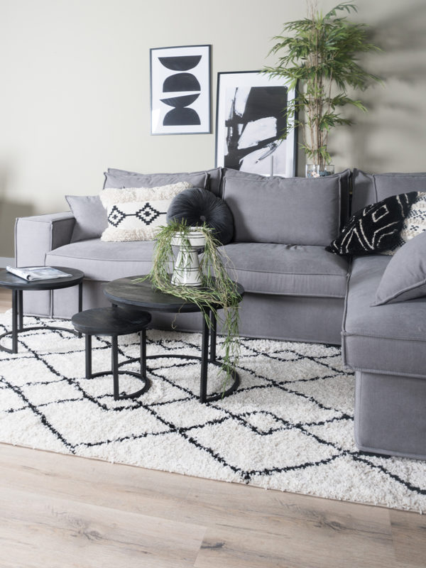 Vloerkleed Medina Cream 160 x 230 cm - Afbeelding 3
