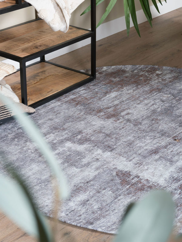 Vloerkleed Yara Brown ø200 cm - Afbeelding 3