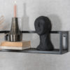 Wandplank Vintage Zwart Mangohout - Set van 3 Groot - Afbeelding 2