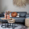 Vloerkleed Karaca Antraciet/Brown 09 Rond ø160 cm - Afbeelding 2