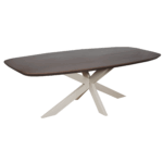 Eettafel Madison Walnoot | 200 cm | Deens Ovaal | Poot Zand