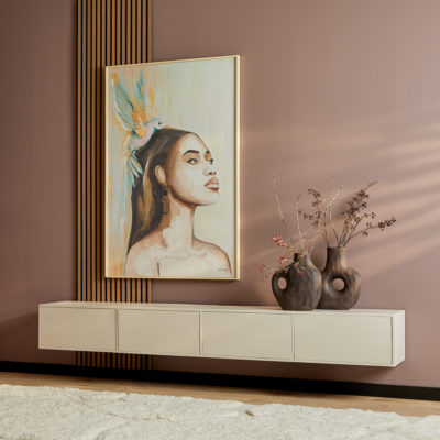 Zwevend tv-meubel Vision Sand | 240 cm