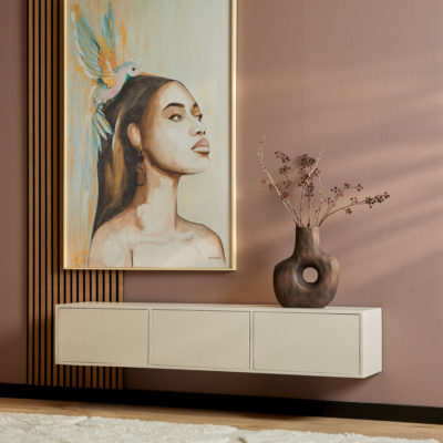 Zwevend tv-meubel Vision Sand | 160 cm