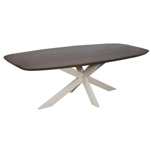 Eettafel Madison Walnoot | 200 cm | Deens Ovaal | Poot Zand - Afbeelding 2