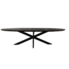 Eettafel Brandy Black | 300 cm | Ovaal - Afbeelding 2