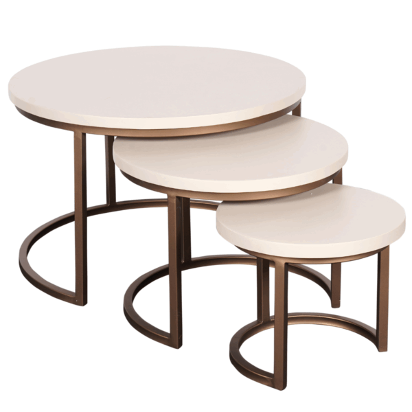 Salontafel Madison Sand | 70 cm | set van 3 - Afbeelding 2