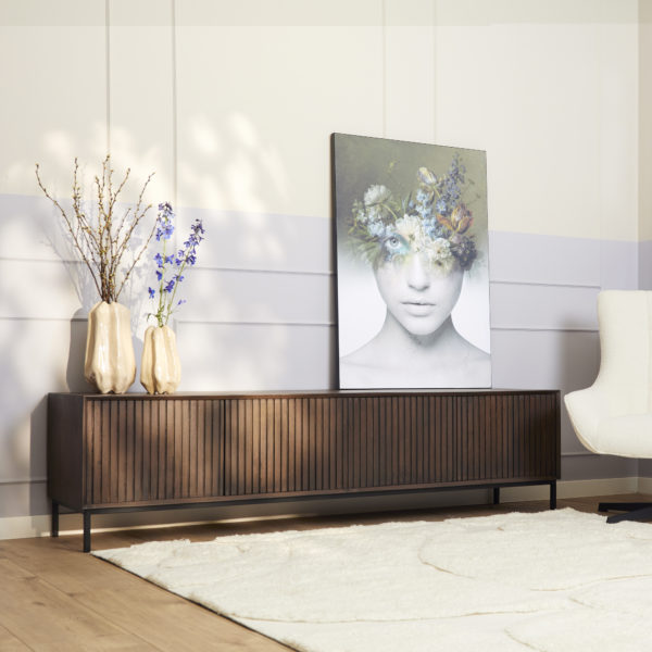 Tv meubel Madison Walnoot | 210 cm - Afbeelding 2