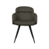 LABEL51 Eetkamerstoel Dinner - Hunter - Breathe - Black Frame - Afbeelding 3