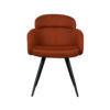LABEL51 Eetkamerstoel Dinner - Rust - Breathe - Black Frame - Afbeelding 3