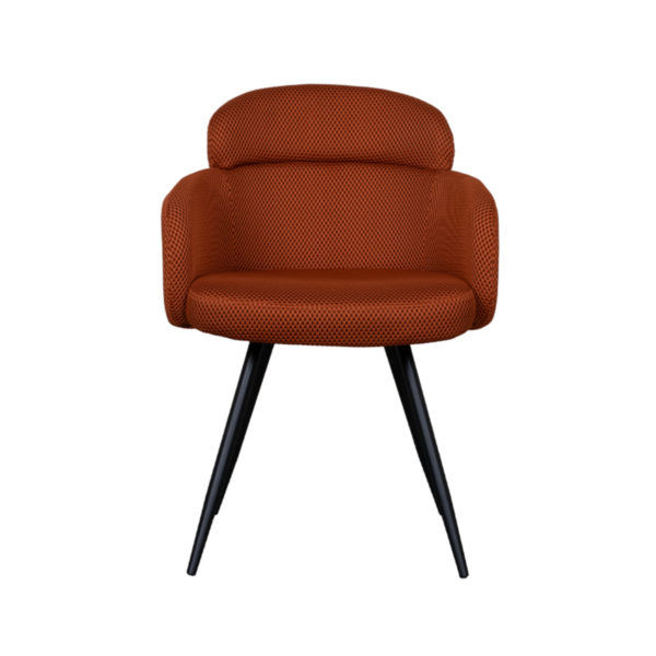 LABEL51 Eetkamerstoel Dinner - Rust - Breathe - Black Frame - Afbeelding 3
