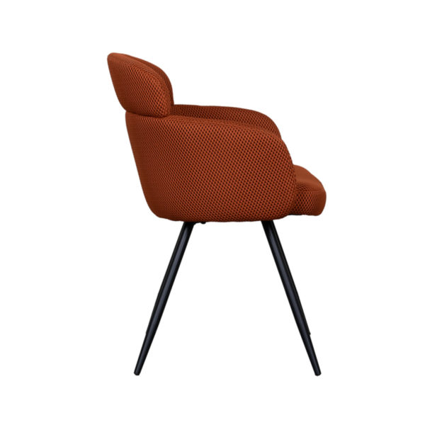LABEL51 Eetkamerstoel Dinner - Rust - Breathe - Black Frame - Afbeelding 5