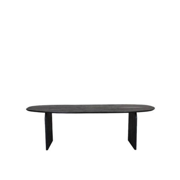 LABEL51 Eetkamertafel Cooper - Zwart - Mangohout - 210x110 cm - Afbeelding 2