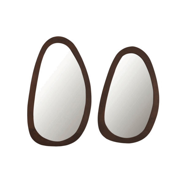 Spiegel Lou | 60 cm | Walnoot - Afbeelding 3