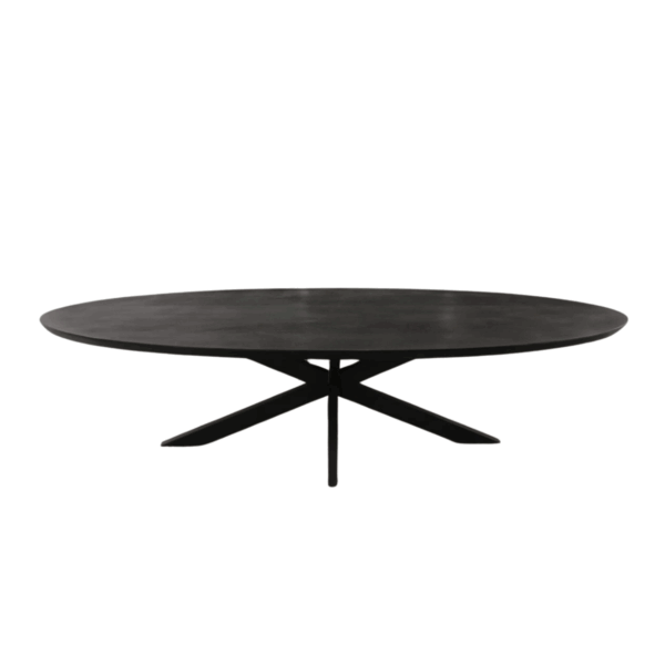 Eettafel Brandy Black | 300 cm | Ovaal - Afbeelding 4
