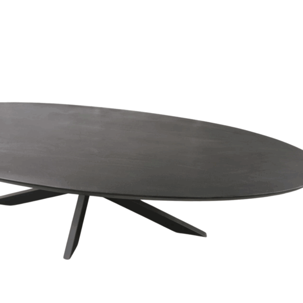 Eettafel Brandy Black | 300 cm | Ovaal - Afbeelding 5