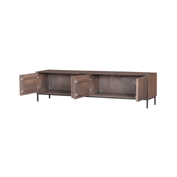 Tv meubel Madison Walnoot | 210 cm - Afbeelding 5
