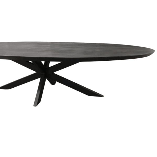Eettafel Brandy Black | 300 cm | Ovaal - Afbeelding 6