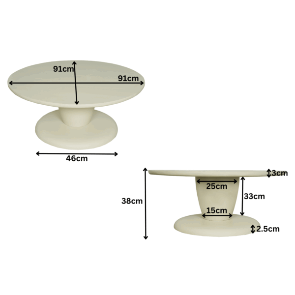 Salontafel Mabel | 90 cm - Afbeelding 7