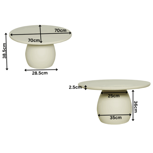 Salontafel Mosi | 70 cm - Afbeelding 7